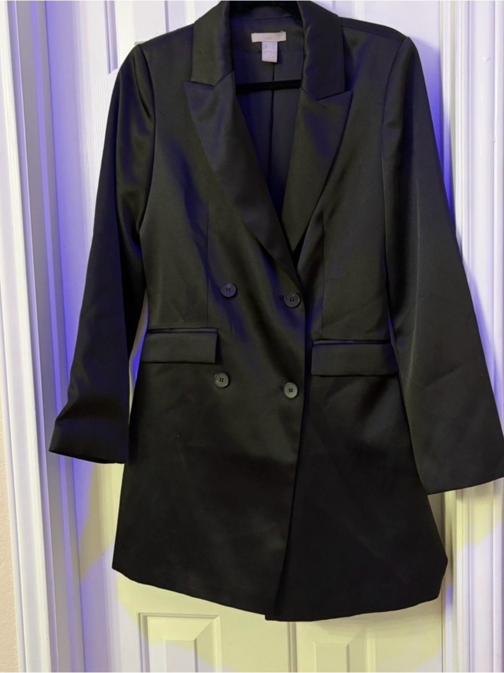 H&M Black Double-Breasted Women's Blazer
